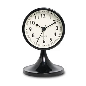 Nordic Metal Round Alarm Clock, Vintage Silent Table Clock, Student Bedside9186 - Picture 1 of 15