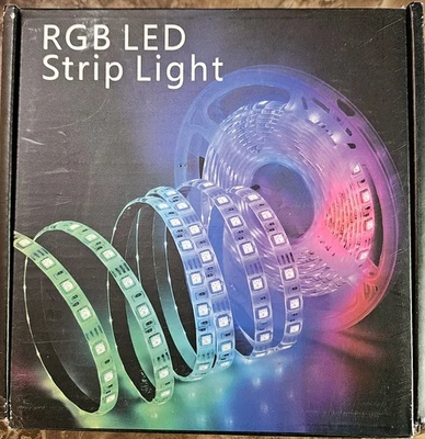 2pc 16. 5FT Flexible RGB LED Strip Light Remote Control, Waterproof  - Image 1 of 4