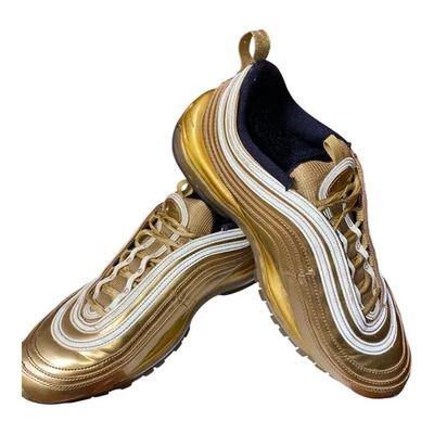 Nike Air Max 97 OG QS Metallic Gold Mens Sz 10 Running  Shoes 90s Retro 2019 - Image 1 of 4
