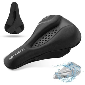 ROCKBROS Funda de Asiento de Bicicleta Cojín de Asiento de Bicicleta para Pelotón Hombres Mujeres Gel Acolchado - Imagen 1 de 2