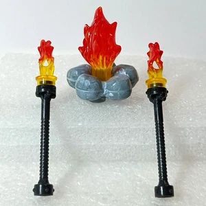 Mega Bloks fire pit and floor torches from Dragons Fire Storm Fortress - Picture 1 of 4