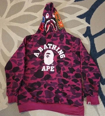 A Bathing APE Purple Pink Camo Hoodie Pullover WGM Camouflage XXL - Image 1 of 4