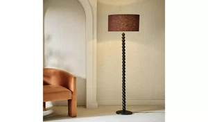 Habitat Bobbin Mangoholz Stehlampenfuß nur - schwarz - Bild 1 von 7