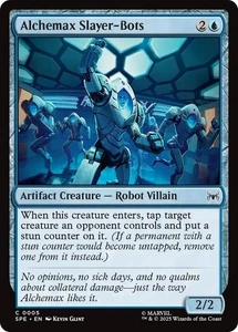 Alchemax Slayer-Bots 5 MTG Marvel's Spider-Man: Eternal-Legal FOIL NM/M - Picture 1 of 1