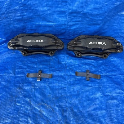 Par de pinzas de freno delanteras Brembo 2004-2008 ACURA TL TYPE-S negras OEM RSX BBK #A Foto 1 de 4