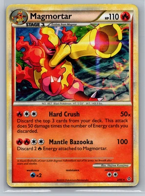 Magmortar Holo Rare Unleashed 2/95 Holo Fire MP - Image 1 of 4