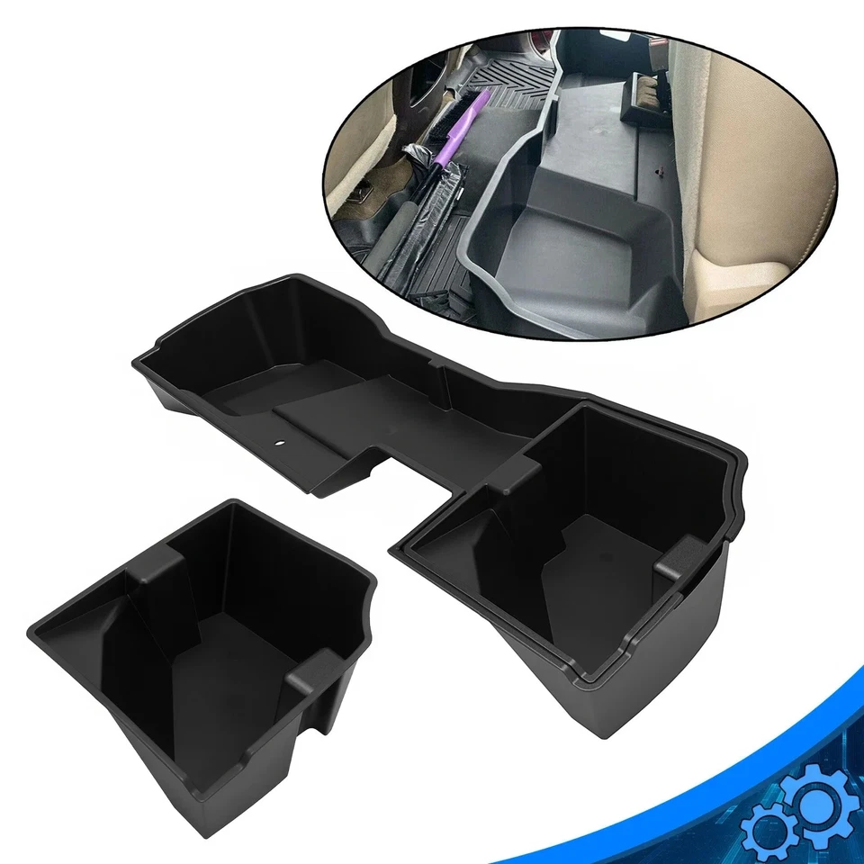 Underseat Storage Box For 2014-18 Silverado Sierra 1500 2500 Extended Double Cab Foto 1 de 4