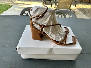 Marc Fisher sandalo donna con tacco gurion taglia 7M marrone medio 210 - Foto 1 di 6