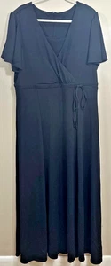 Cousin’s Concert Attire Black Dress Formal Floor Length Plus Sz 24 Women’s USA - Picture 1 of 11