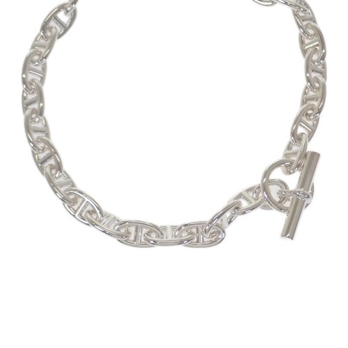 HERMÈS Collana HERMES Chaine d'Ancre GM argento 925 uomo donna TGIS
