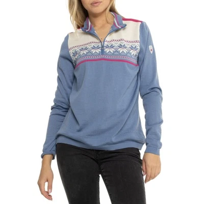 DALE OF NORWAY Liberg Women's 1/4 Zip Merino Wool Pullover Sweater - Image 1 of 3