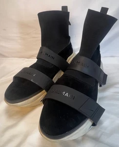 Balmain B Bold Sneakers Suede High Tops SPB-CA 352496 - Picture 1 of 9