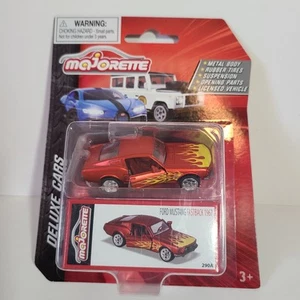 2023 MAJORETTE Deluxe Cars FORD MUSTANG FASTBACK 1967 Red Flames Opening Doors - Picture 1 of 2