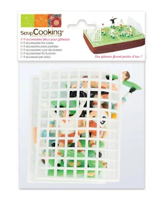 Decoration for Cake Football 9 Parts - Picture 1 of 1