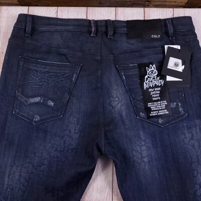 NEW CULT OF INDIVIDUALITY Punk Super Skinny JEANS Size 42x32 Measurement 41x31.5 - Image 1 of 4