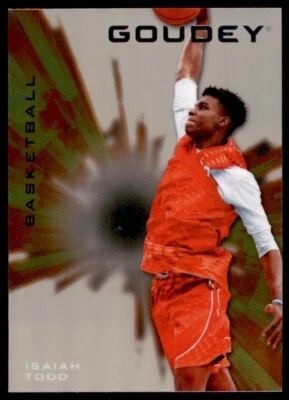 2021 Goodwin Champions Goudey Platinum Parallel #G32 Isaiah Todd Upper Deck - Image 1 of 2