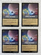 x4 Lorcana A Whole New World Playset! 195 Non Foil- The First Chapter