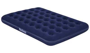 Double Airbed Inflatable Mattress Bestway PVC Single Height Blue 3344378 - Picture 1 of 7