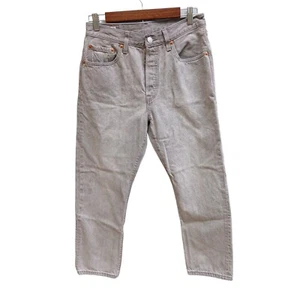 LEVIS 501 Jeans Men's 28x26 Gray Denim School Pants Casual - Picture 1 of 6