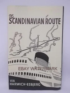 Travel 1950s Restaurant Card Via Harwich Esbjerg Scandanavian Route D - Picture 1 of 4
