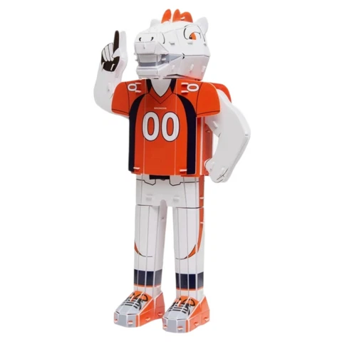 FOCO MILES NFL Denver Broncos PZLZ MASCOT 3D Puzzle Football Puzzle New in Box Cover