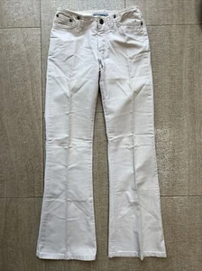 NWOT Limited Too Girls Pants Jeans Beige Khaki Pants Size 10 Slim Waistless - Picture 1 of 9