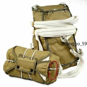 Replica WW2 Parachute Bag Airborne T-5 Parachute Army D-DAY Paratroopers Set - Picture 1 of 5
