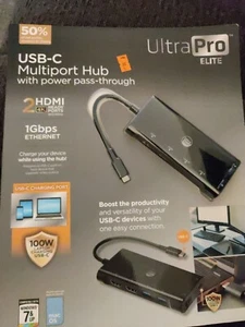 UltraPro Elite USB-C Multiport Hub, 1 Gbps - Picture 1 of 4