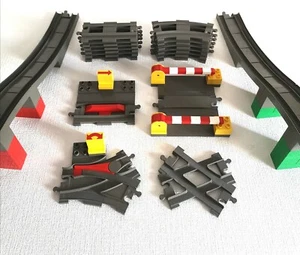  LEGO® DUPLO® Eisenbahn - Auswahl Schienen, Weiche, Kreuzung, Übergang, Brücke - Bild 1 von 12