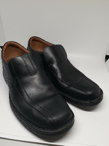 Mocassini Clarks Collection Nero Pelle Ortholite Morbidi Cuscino Slip On Uomo 8 5 M