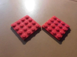 Lego 2x Platte 4x4 3031 rot ern27 - Bild 1 von 2