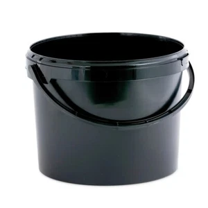 5 x 10 L contenedor de almacenamiento de cubo tapa de bañera mango de plástico alimentación para mascotas GRADO ALIMENTICIO - Imagen 1 de 5