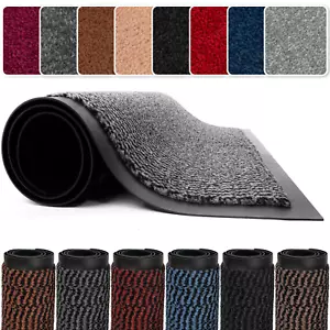Door Mat Heavy Duty Barrier Rubber Entrance Non-Slip Floor Rugs Kitchen Runner - Picture 1 of 115