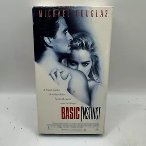 Basic Instinct VHS 1992 Michael Douglas Sharon Stone Thriller Drama Rated R - Picture 1 of 4