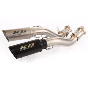 For Honda CBR650R/F CB650R/F Slip-on Exhaust Set Motorcycle 61mm Muffler Pipe - Picture 1 of 9