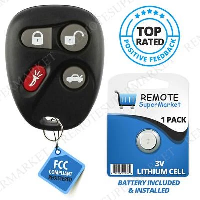 Replacement for Chevy Corvette Malibu SSR Remote Car Keyless Entry Key Fob Foto 1 de 4