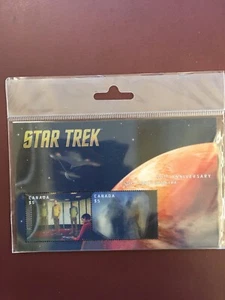 Canada Stamp Souvenir Sheet - 2016 $10.00 STAR TREK LENTICULAR Pane(2922a/2922b) - Picture 1 of 2