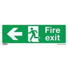 Sealey Fire Exit (Left) Rigid Plastic Safe Conditions Safety Sign - Pack Of 10