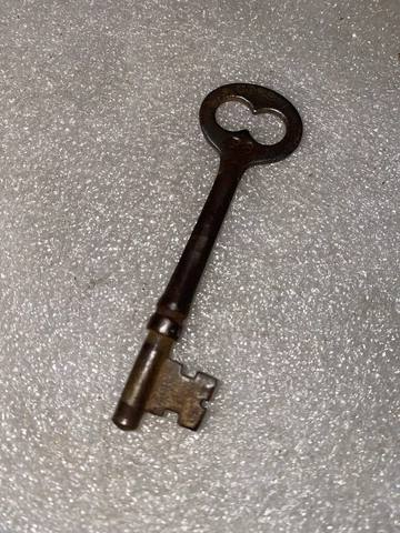 Antique Corbin Mortise Lock Skeleton Key Marked P8 Cover