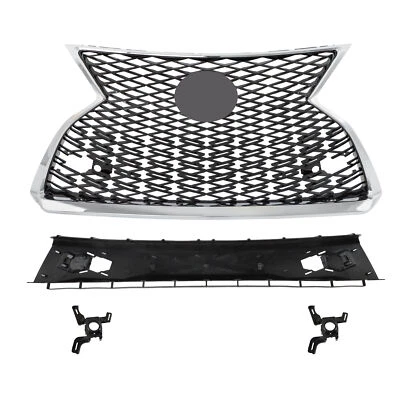 Front Upper Grille Assembly For Lexus RX350 RX450h 20-2022 Chrome+Black Plastic - Image 1 of 4