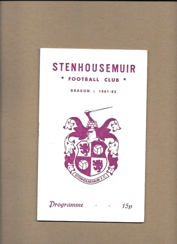 Stenhousemuir v Stirling Albion October 1981 **MINT** - Image 1 of 1