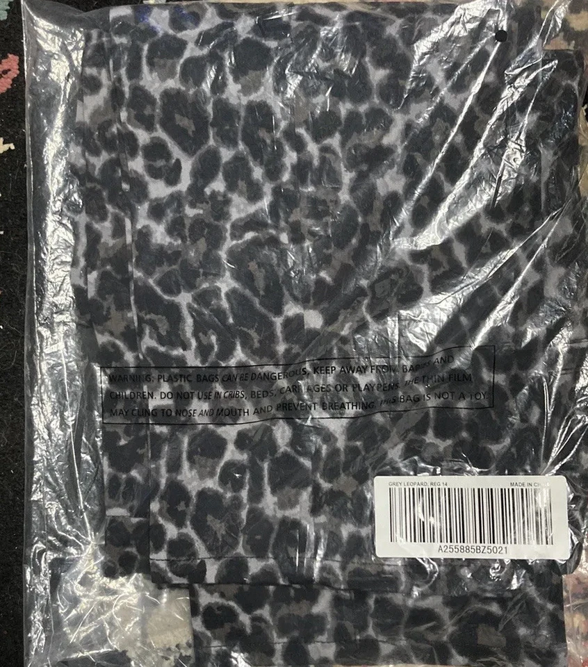 Isaac Mizrahi Live! Calça de tornozelo elástica estampa animal 24/7 tamanho 14 cinza leopardo nova na embalagem - Imagem 1 de 4