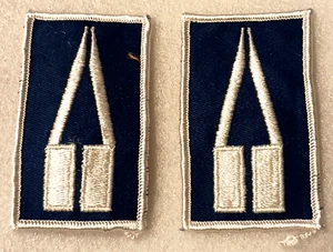 2 United States Military Unknown Captains Bars Insignia Patch NOS New 1960-70s - Picture 1 of 3