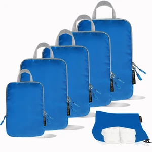 Compression Packing Cubes- 6 Set Travel Expandable Packing Oranizers Lightweight - Picture 1 of 51