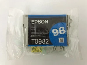 Epson 98 T0982 Cyan Ink GENUINE for Artisan 700 710 725 730 800 810 835 387 - Picture 1 of 1
