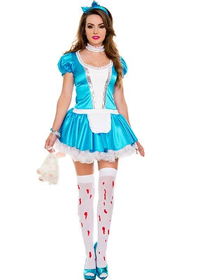 性感成人万圣节格林童话回归仙境爱丽丝利德尔服装 — 第 1/2 张图片