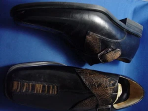 NW STANLEY BLACKER SLIPON LEATHER ITALIAN DSGN SZ13M - Picture 1 of 12