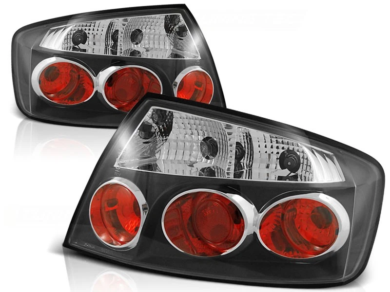 rear lights for PEUGEOT 407 2004 2005 2006 2007- saloon black - Image 1 of 1