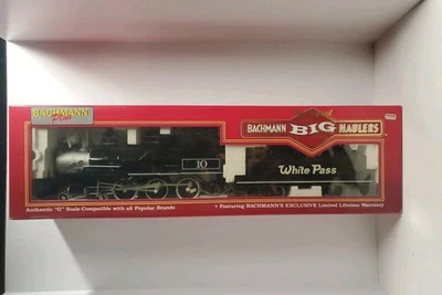 BACHMANN BIG HAULERS G-SCALE #10 WHITE PASS  4-6-0 LOCOMOTIVE & TENDER Bh7 - Image 1 of 4