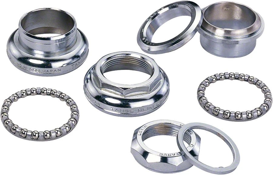 Tange-Seiki Levin NJS 1" Threaded Headset: 26.4mm Crown Race Chrome - Image 1 of 1